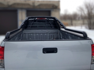 Защита кузова пикапа 76 мм для Doublecab long чёрная для Toyota Tundra 2006-2013