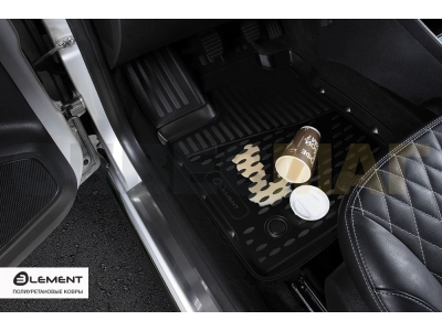 Коврики 3D в салон полиуретан 4 штуки Element для Nissan Murano Z52 2016-2021