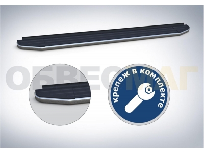 Пороги алюминиевые Rival Premium для Suzuki Vitara 2015-2021 A160ALP.5503.1