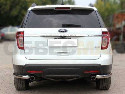Защита задняя уголки 60 мм для Ford Explorer 2011-2015