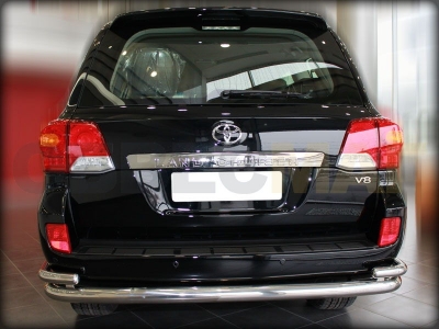 Защита задняя с уголками 76-53 мм для Toyota Land Cruiser 200 2013-2015