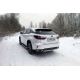 Защита заднего бампера центральная 60 мм ТСС для Lexus RX-200t/350/450h 2015-2021