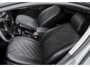 Чехлы Rival экокожа черные Ромб на спинку 40/20/40 для Mazda CX-5 № SC.3803.2